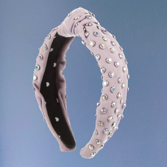 Lele Sadoughi I Lilac Crystal Embellished Headband